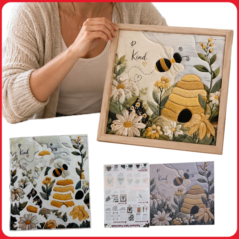 パンチニードル刺繍DIYキット。蜂の巣模様、ひまわり、3Dテ - Embroidery Craft のレビューと価格