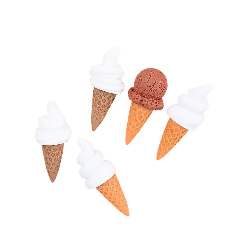 かわいいミニ樹脂製アイスクリーム飾り10個入り漫画DIYアク - Embellishments For Scrapbooking のレビューと価格