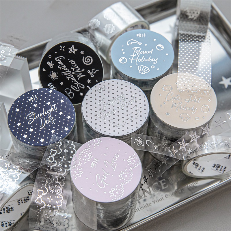 3 ロール基本的な多用途 PET 粘着ステッカースクラップブ - Embellishments For Scrapbooking のレビューと価格