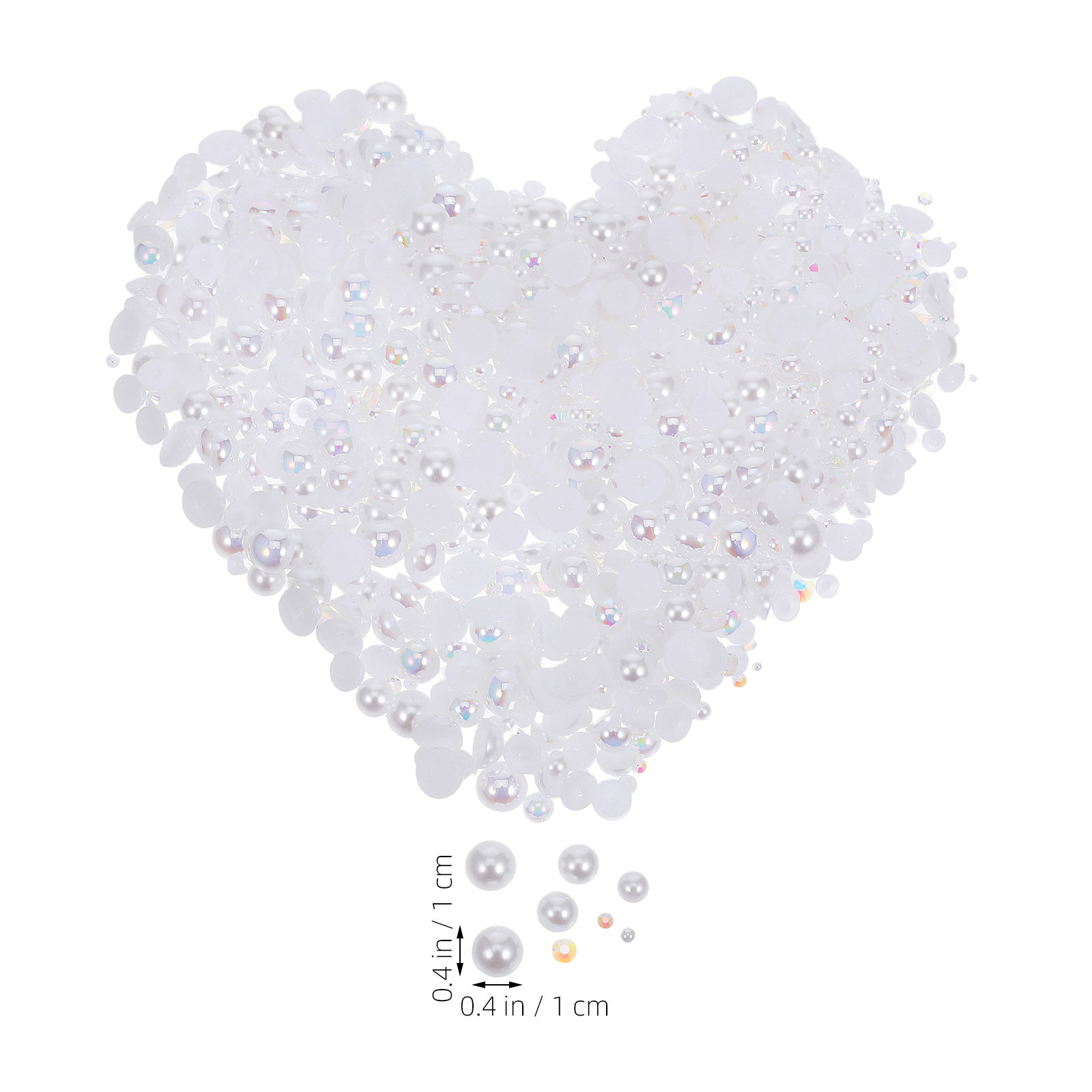 1パック入り、パールレジン製ラインストーンのミックス。半円形 - Embellishment Glue Craft のレビューと価格