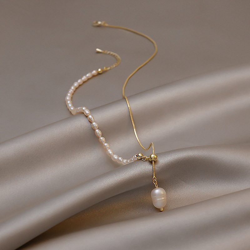 100% 天然淡水パール 14 K ゴールド充填トレンディな - Pearl Trim Chain のレビューと価格