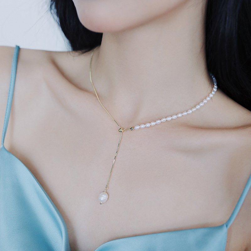 100% 天然淡水パール 14 K ゴールド充填トレンディな - Pearl Trim Chain のレビューと価格