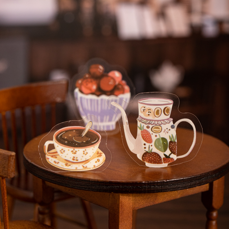 40 シートアフタヌーンティーパーティーステッカーハンドテン - Embellishments For Scrapbooking のレビューと価格