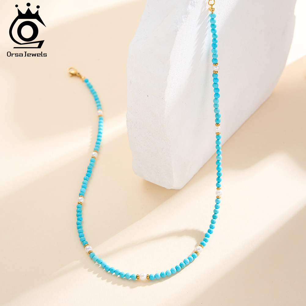 ORSA JEWELS ボヘミアン 18K ファッションネッ - Pearl Trim Chain のレビューと価格