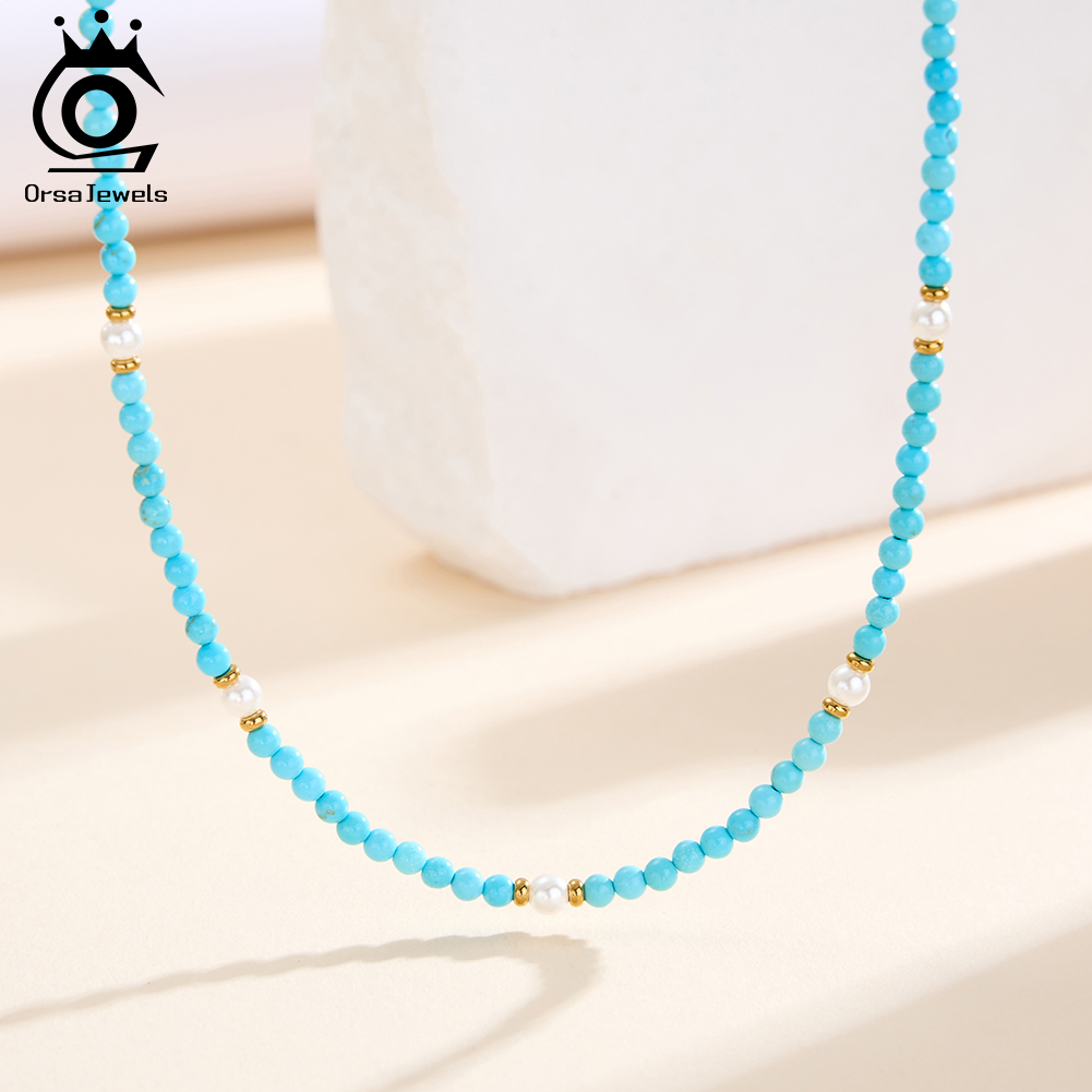 ORSA JEWELS ボヘミアン 18K ファッションネッ - Pearl Trim Chain のレビューと価格