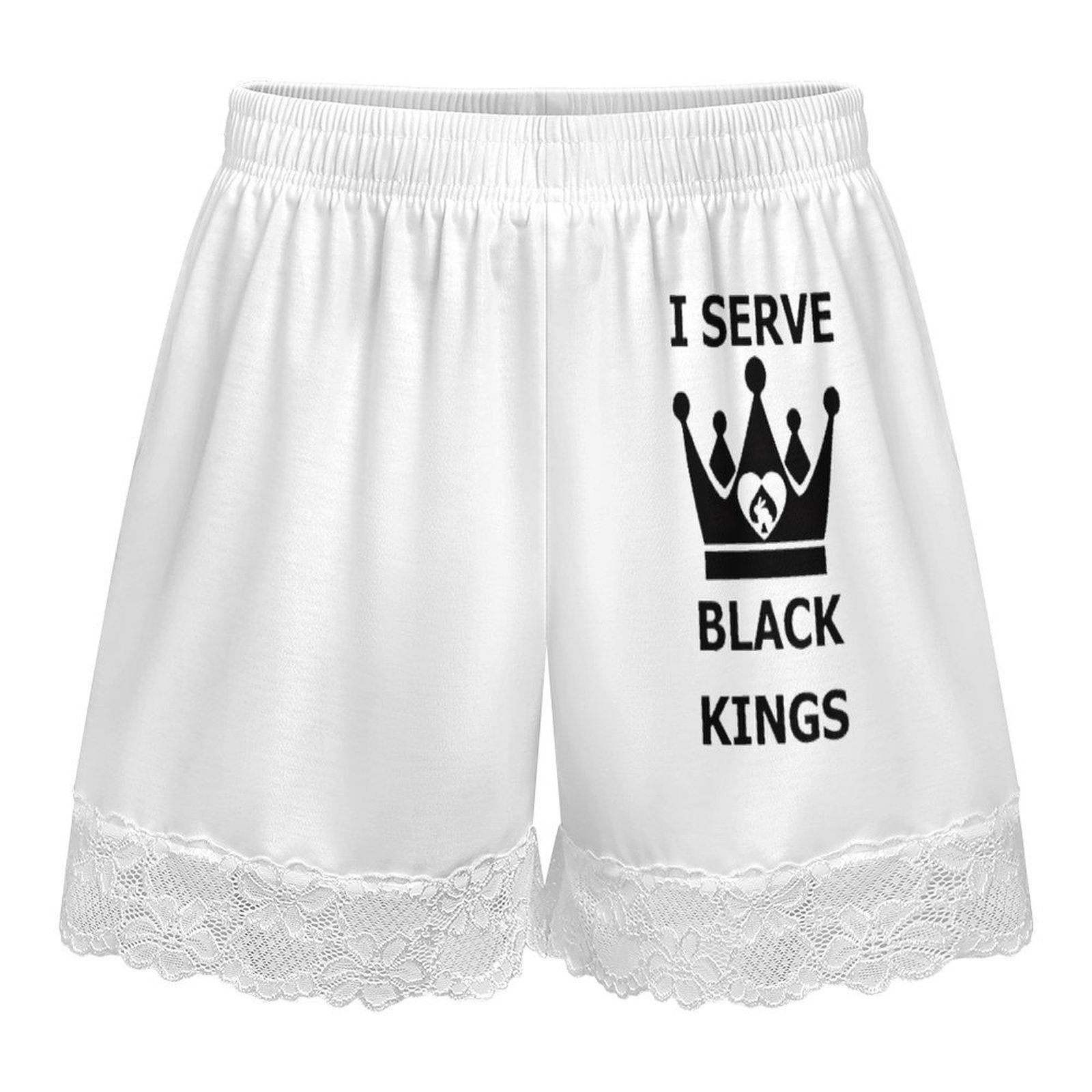 女性用、レースがあしらわれたスリープパンツ。プリント柄の伸縮 - Elastic Lace Trim のレビューと価格